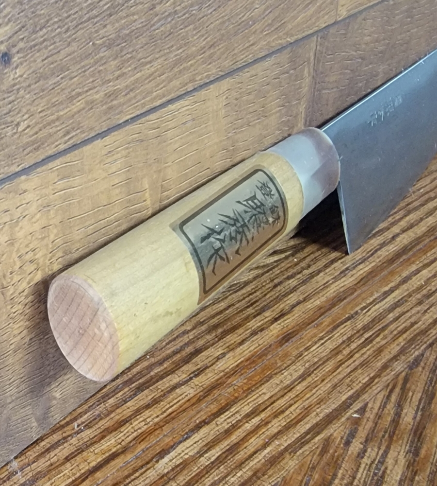 Sakai Kikumori 180mm Santoku, blacksmith: Kikuhide 
