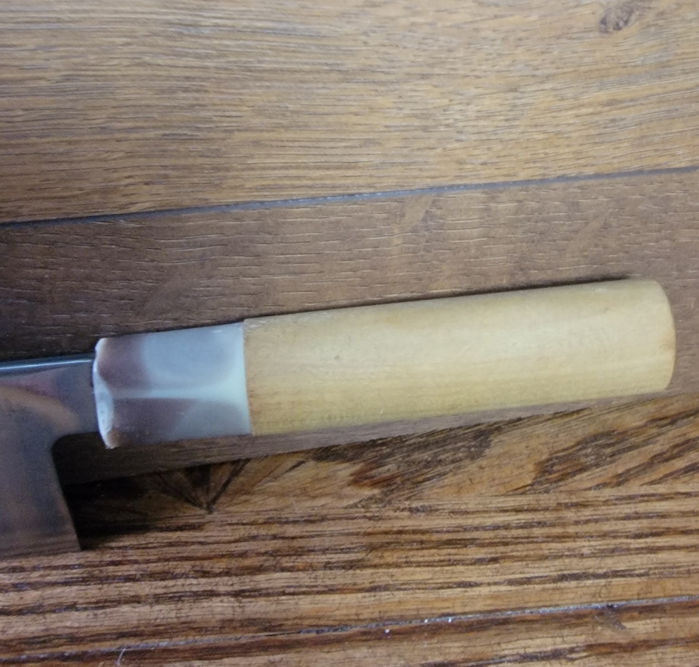 Sakai Kikumori 180mm Santoku, blacksmith: Kikuhide 