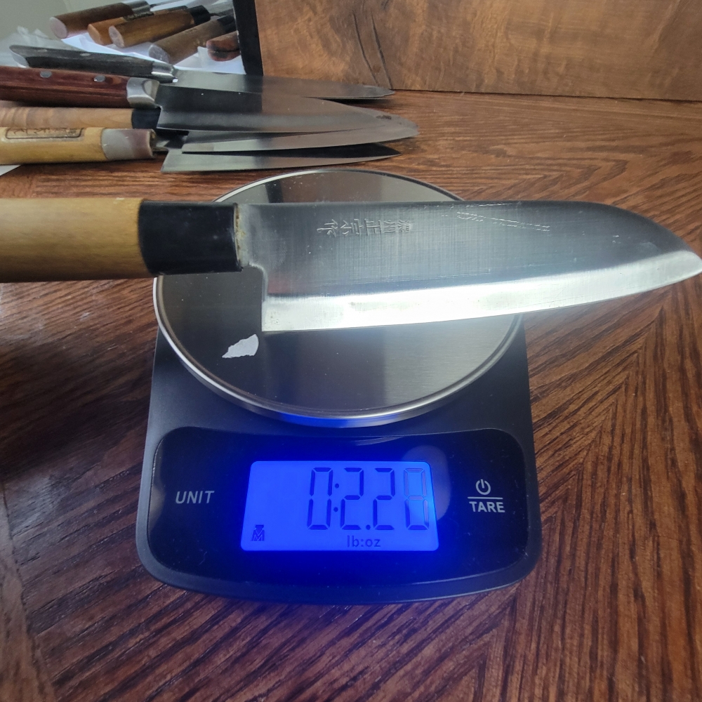 Sakai Kikumori Nakagawa 180mm Santoku made by Noshu Masamune
