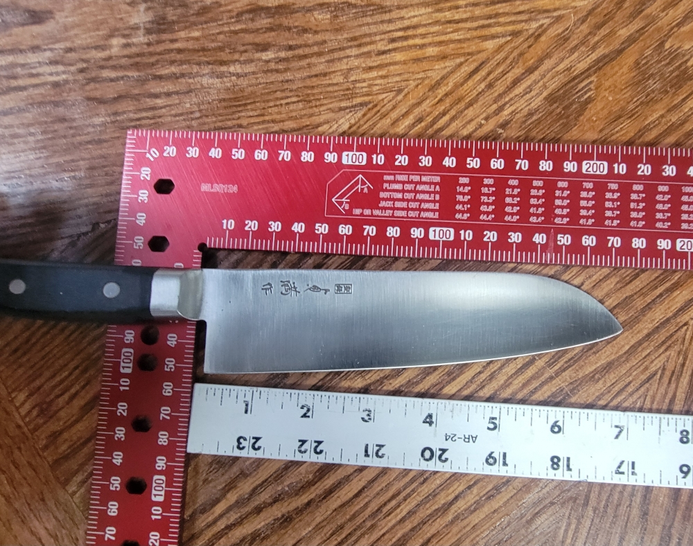 Sakai Ishito Western Full Tang Style Santoku 210mm Restored