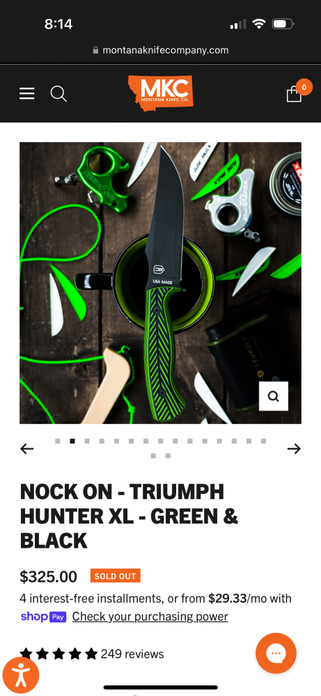 Montana Knife Company Triumph X