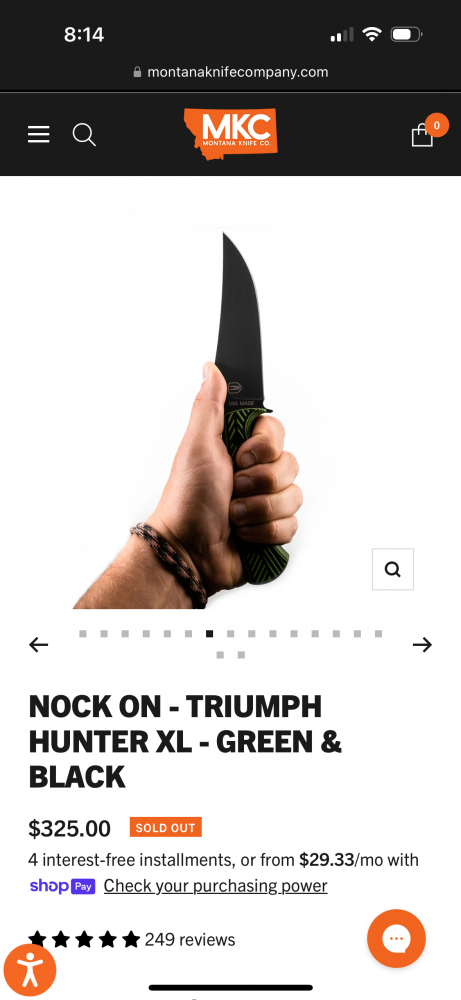 Montana Knife Company Triumph X