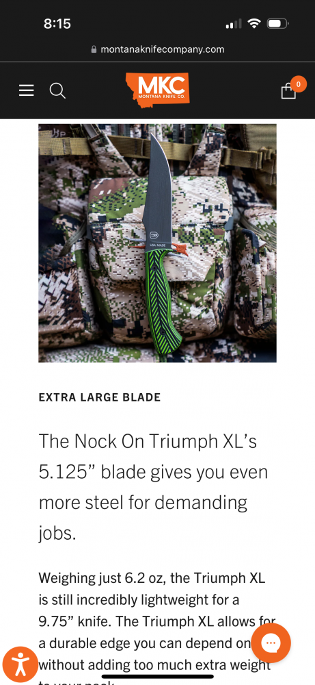 Montana Knife Company Triumph X