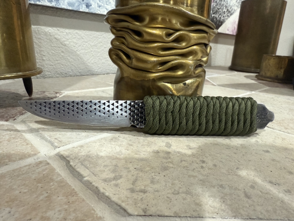 Hand Made Carbon Steel Full Tang Fixed Blade Boot Knife Made from a File
