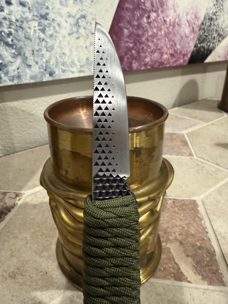 Hand Made Carbon Steel Full Tang Fixed Blade Boot Knife Made from a File