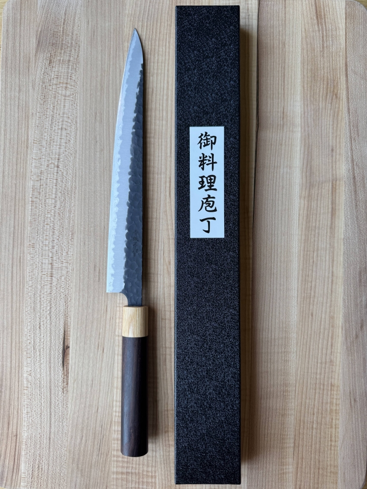 Tsunehisa Aogami Super 270mm Kurouchi Sujihiki 