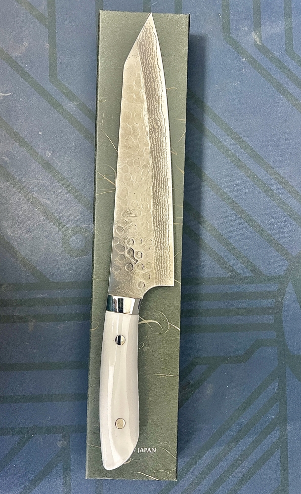 Takeshi Saji SRS13 Corian kiritsuke Gyuto 210 mm