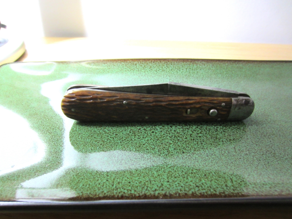 Schrade Push Button Knife Model 1543 3/4 Vintage Good Condition