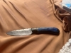 Beautiful Buck and Bear knife with blue burl maple handle for purchase! White Walker!