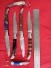Lageioul bougna 4pc kitchen knives with 2pc small folding keychain,Handcrafted