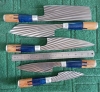 Precision, Beauty, and Craftsmanship, Pakka Wood Kitchen Knife Handcrafted Chef set 5 pc with laser etching crafting