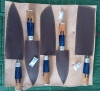 Precision, Beauty, and Craftsmanship, Pakka Wood Kitchen Knife Handcrafted Chef set 5 pc with laser etching crafting