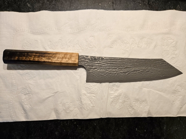 Nigara Anmon SG2 Damascus Bunka 187 mm
