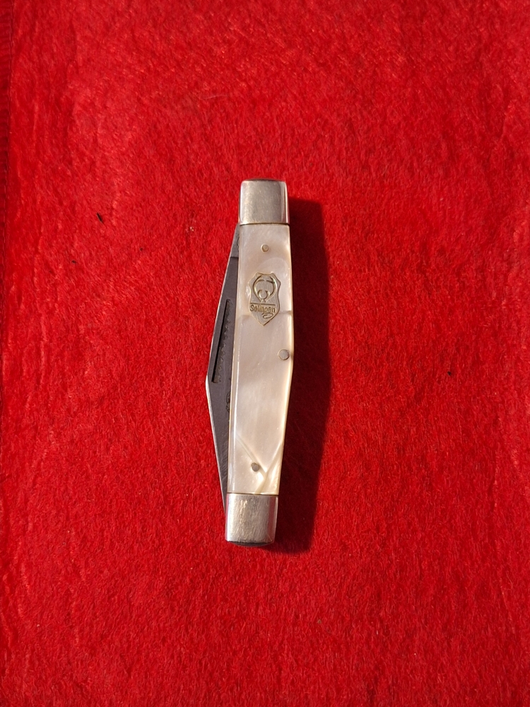 Buck Creek Little Diamondback 1974-1975 Stockman knife, Solingen Germany overall length 8\"