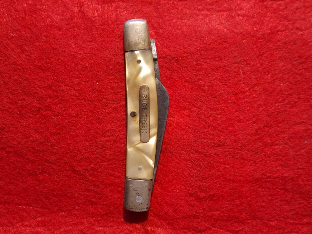 Buck Creek Collectors Solingen Germany Two Blade Knife Overall Length 7 1/2\"