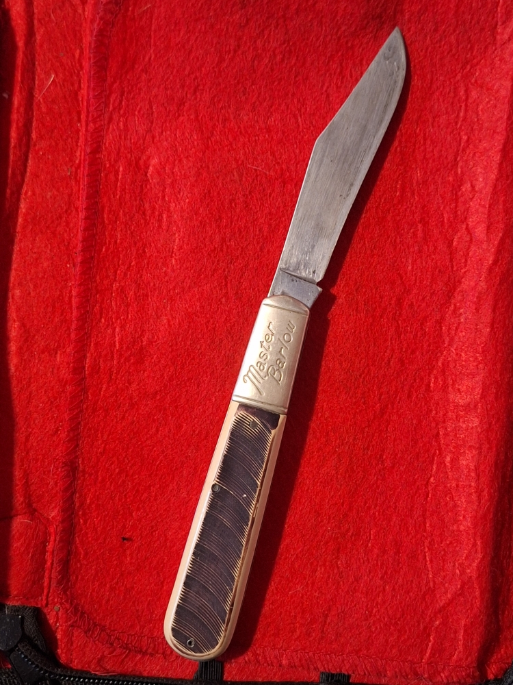 Vintage Barlow Pocket Knife Overall Length 9\"