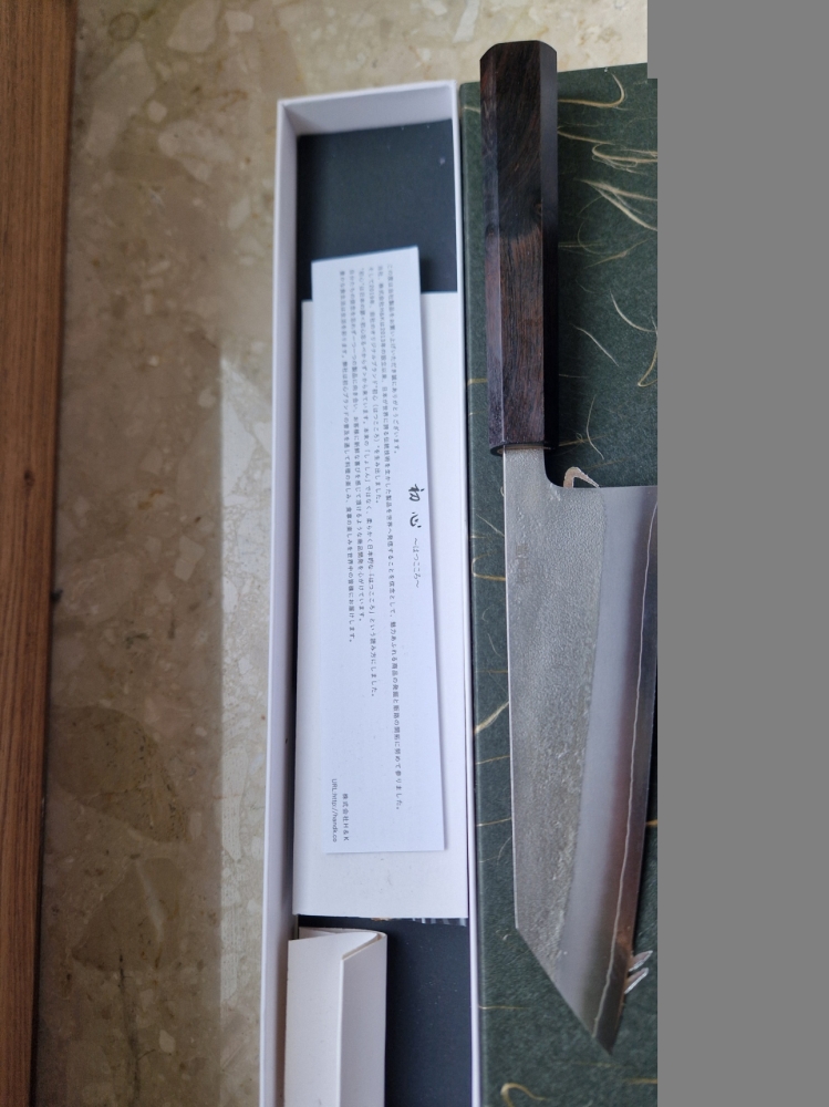 Yoshikane Bunka SKD 165mm Ebony + Saya
