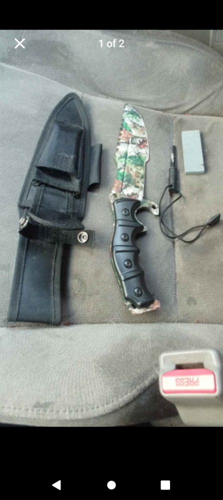Camouflage fixed blade