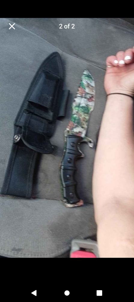 Camouflage fixed blade