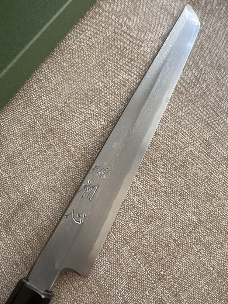Satoshi Nakagawa Sakimaru 275mm Aogami 1 Damascus