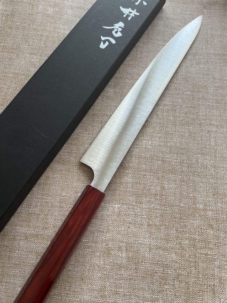 Key Kobayashi Sujihiki 270mm SG2 (red lacquered handle serie) 