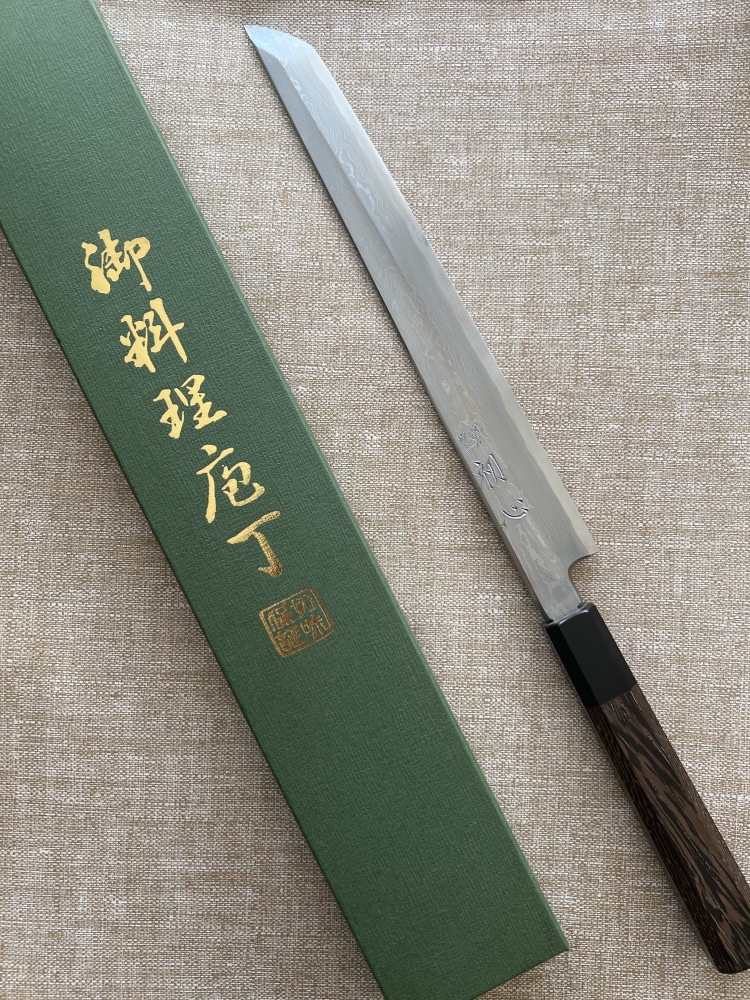Satoshi Nakagawa Sakimaru 275mm Aogami 1 Damascus