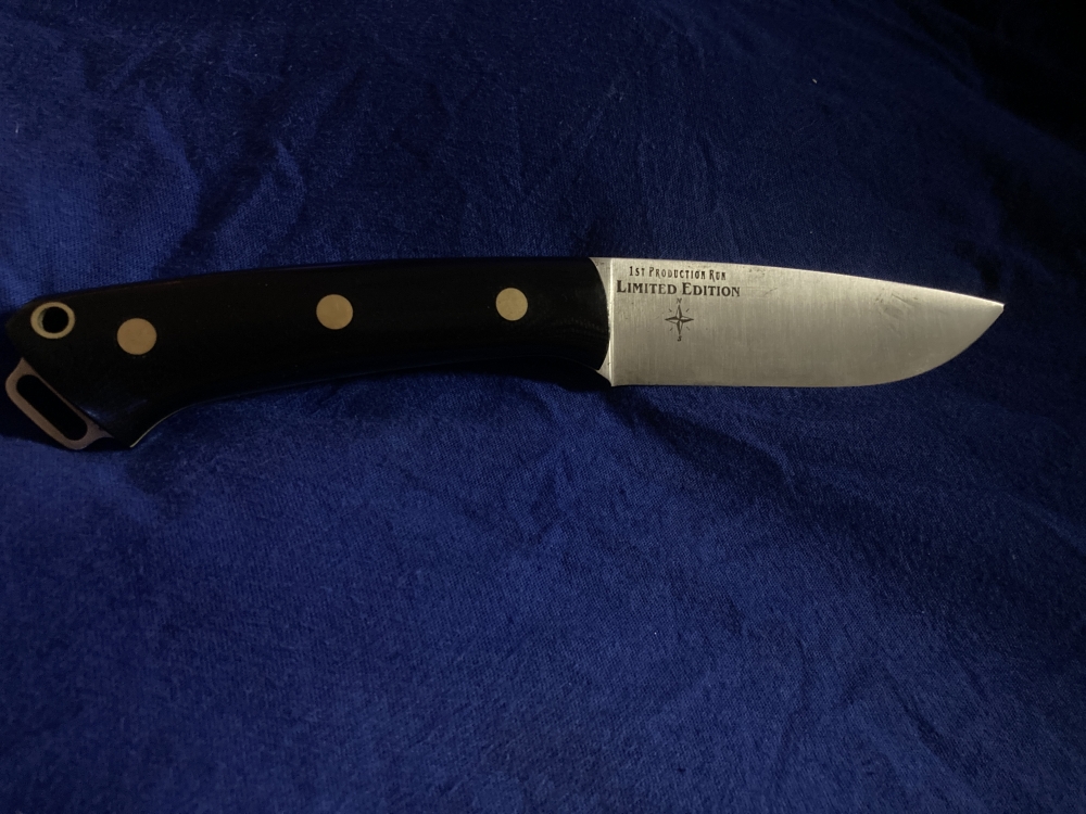Bark River knifes El max with black leather sheath. Limited edition. I’m only selling it because it’s not getting shown off like it should.