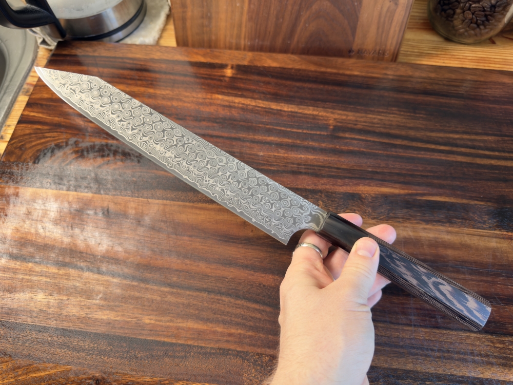 Nigara Anmon Kurozome Sujihiki Kiritsuke 255mm