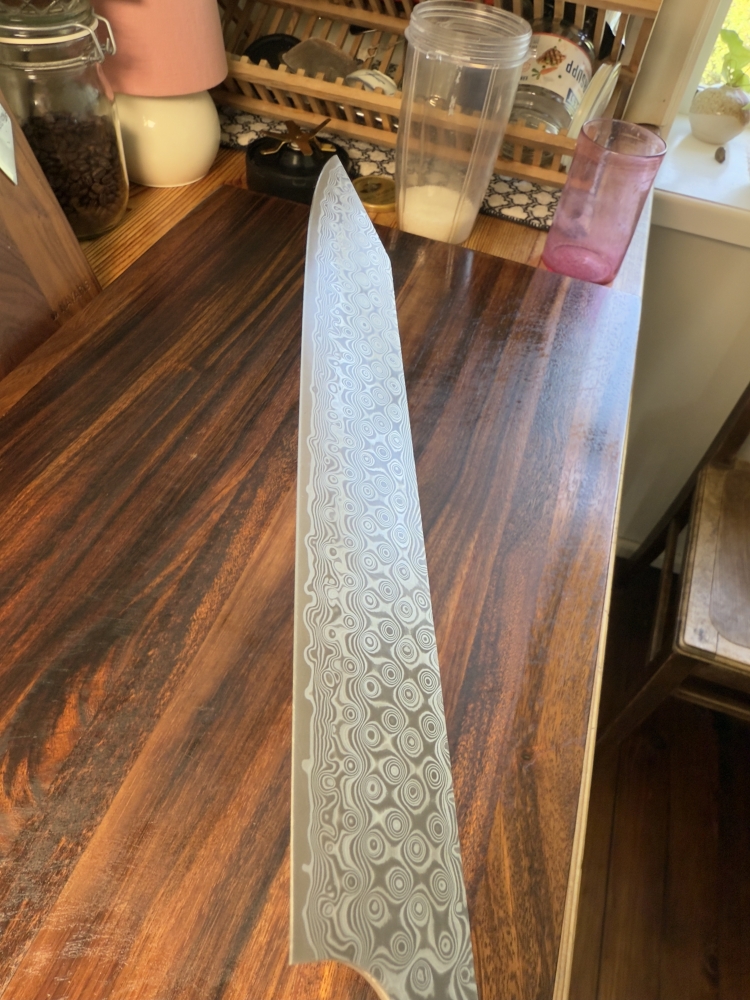 Nigara Anmon Kurozome Sujihiki Kiritsuke 255mm