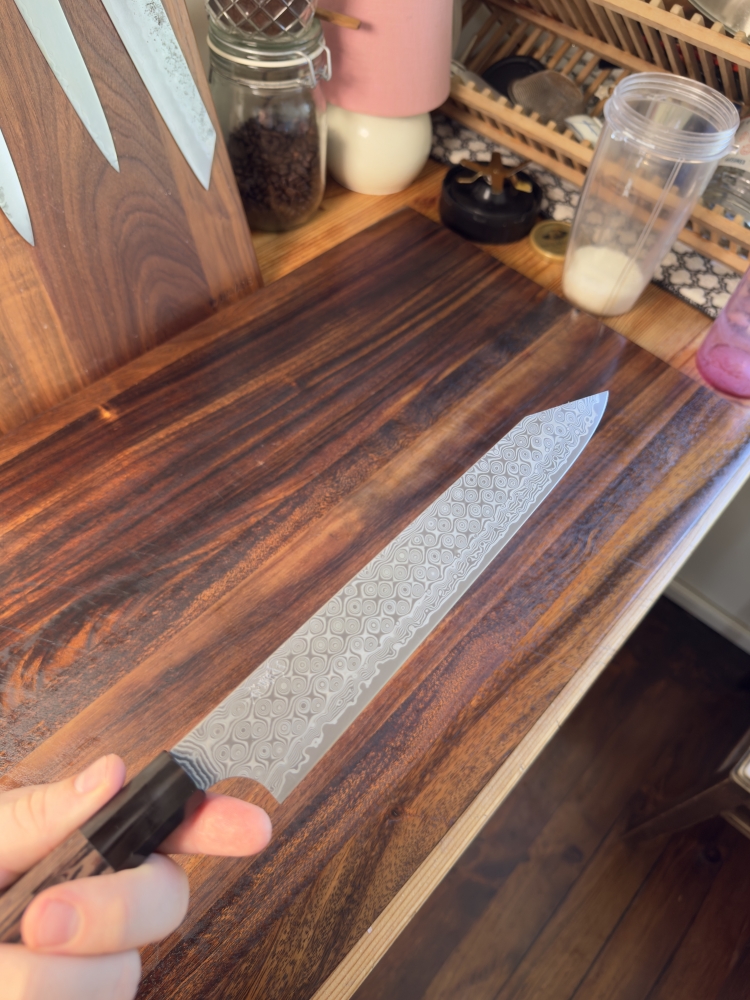 Nigara Anmon Kurozome Sujihiki Kiritsuke 255mm