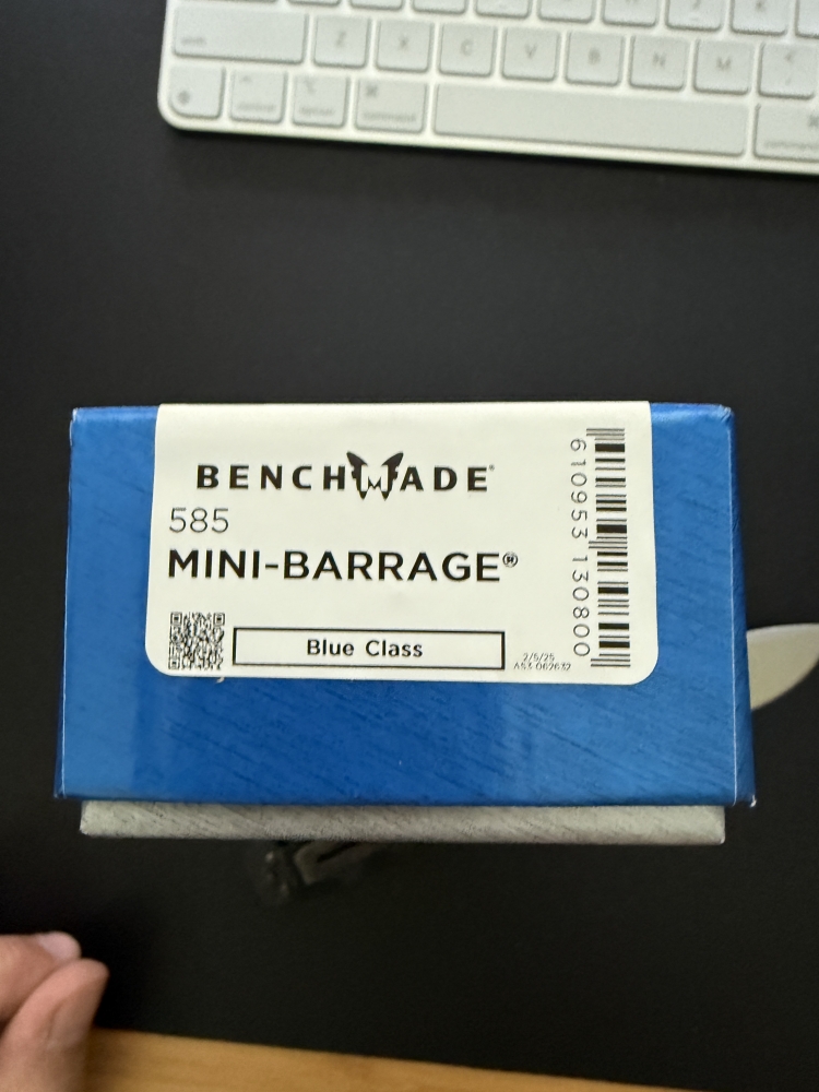 Mini-Barrage Blue Class Benchmade Assisted Open