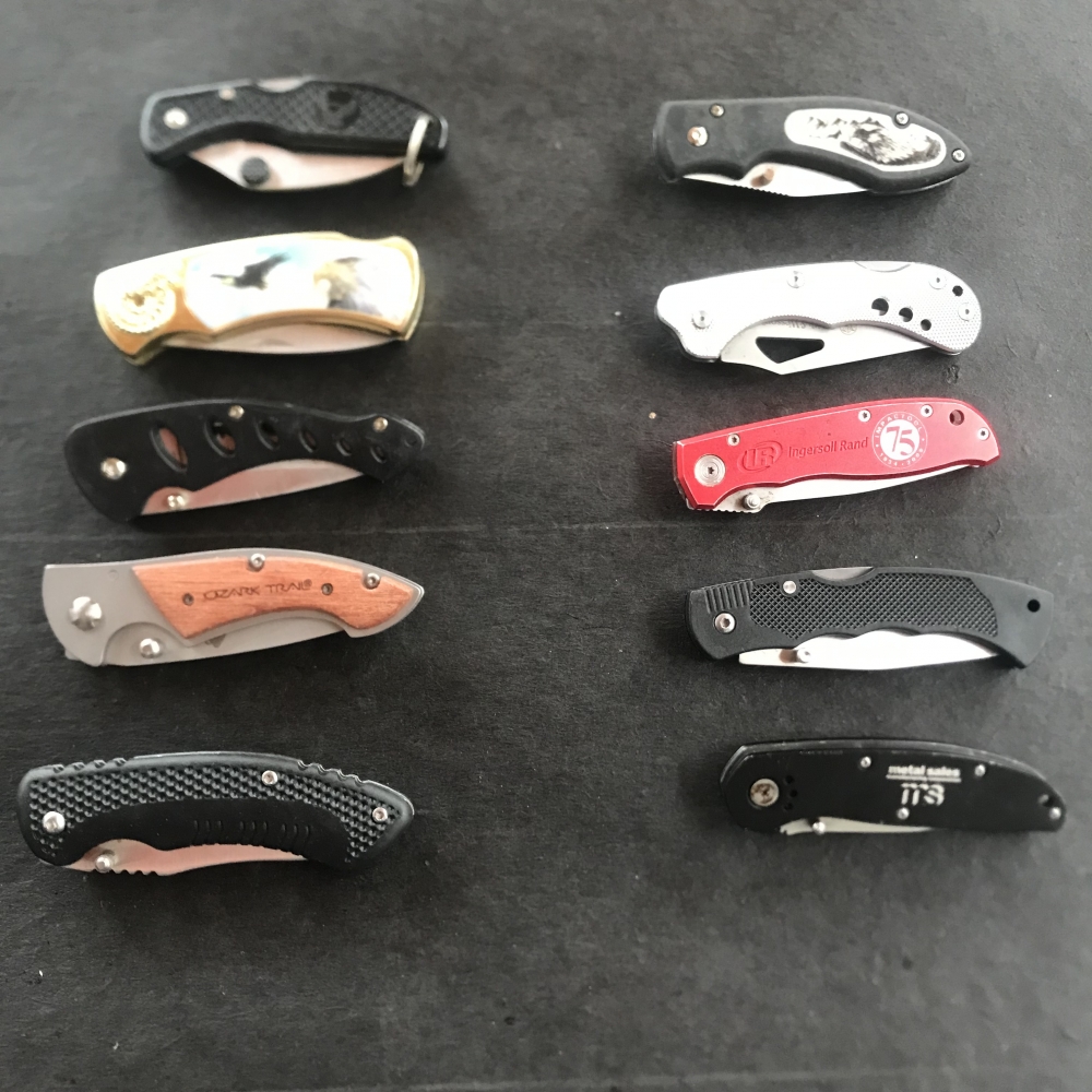Lot of 10 Various pocketknives