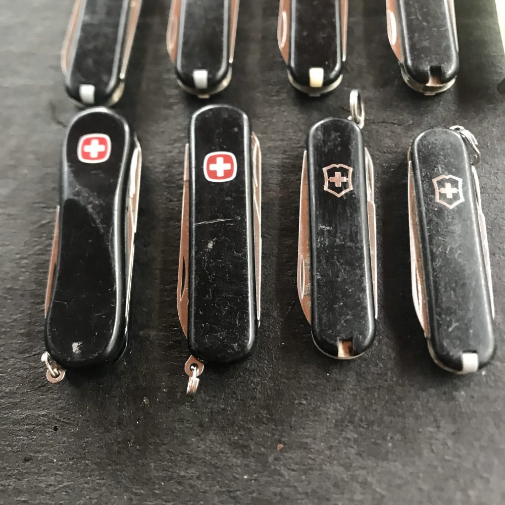Lot of 16 58mm Swiss Army Knives / Pocket Knives from Victorinox Tinker