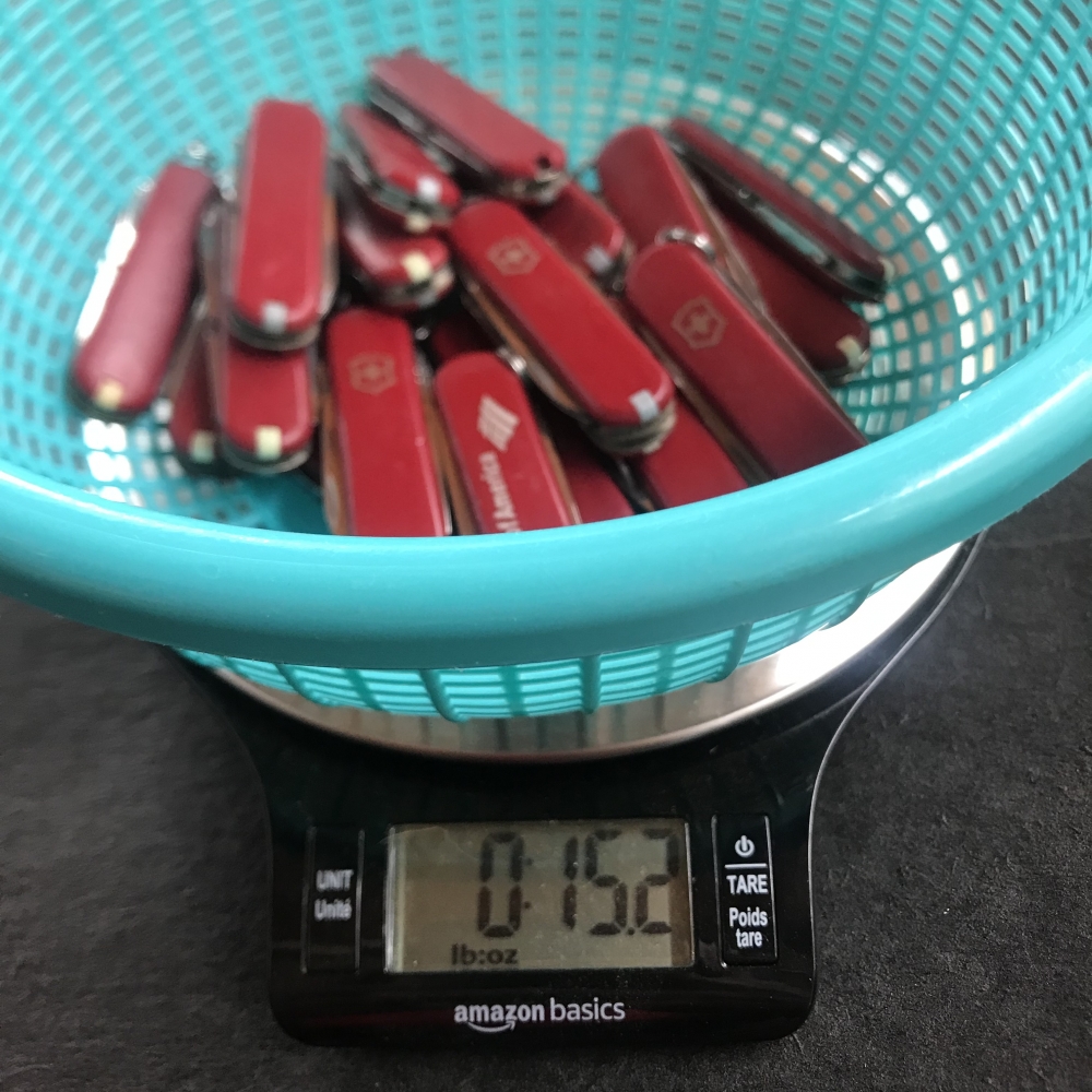 Lot of 19 58mm Swiss Army Knives / Pocket Knives from Victorinox Tinker