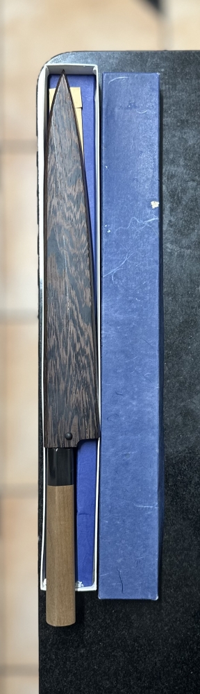 Shigefusa Kasumi 300mm Yanagiba with premium saya