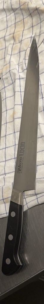 Misono UX10 Gyuto Knife and a Wüsthof Classic Chef Knife
