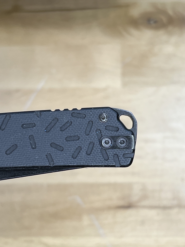 Crispy Donut Community Hanson Knife. First Run Blacked Out With Sprinkles