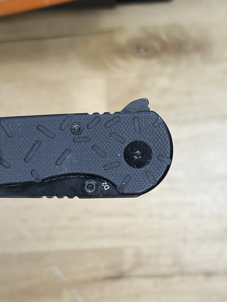 Crispy Donut Community Hanson Knife. First Run Blacked Out With Sprinkles