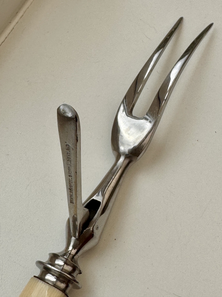 Antique 3 piece roast carving set Lewis rose co & ltd