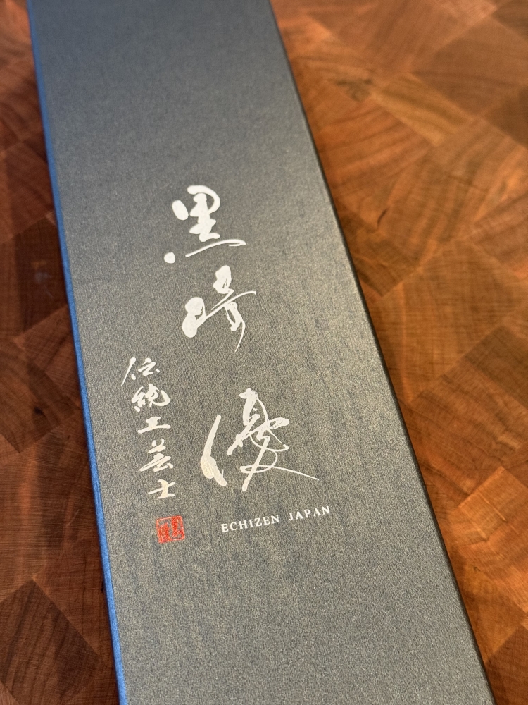 Yu Kurosaki SG2 FUJIN Japanese Bunka Knife 165mm Turquoise & Wenge Handle