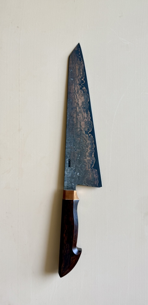 Nouko 252x65 wrought iron with copper gyuto