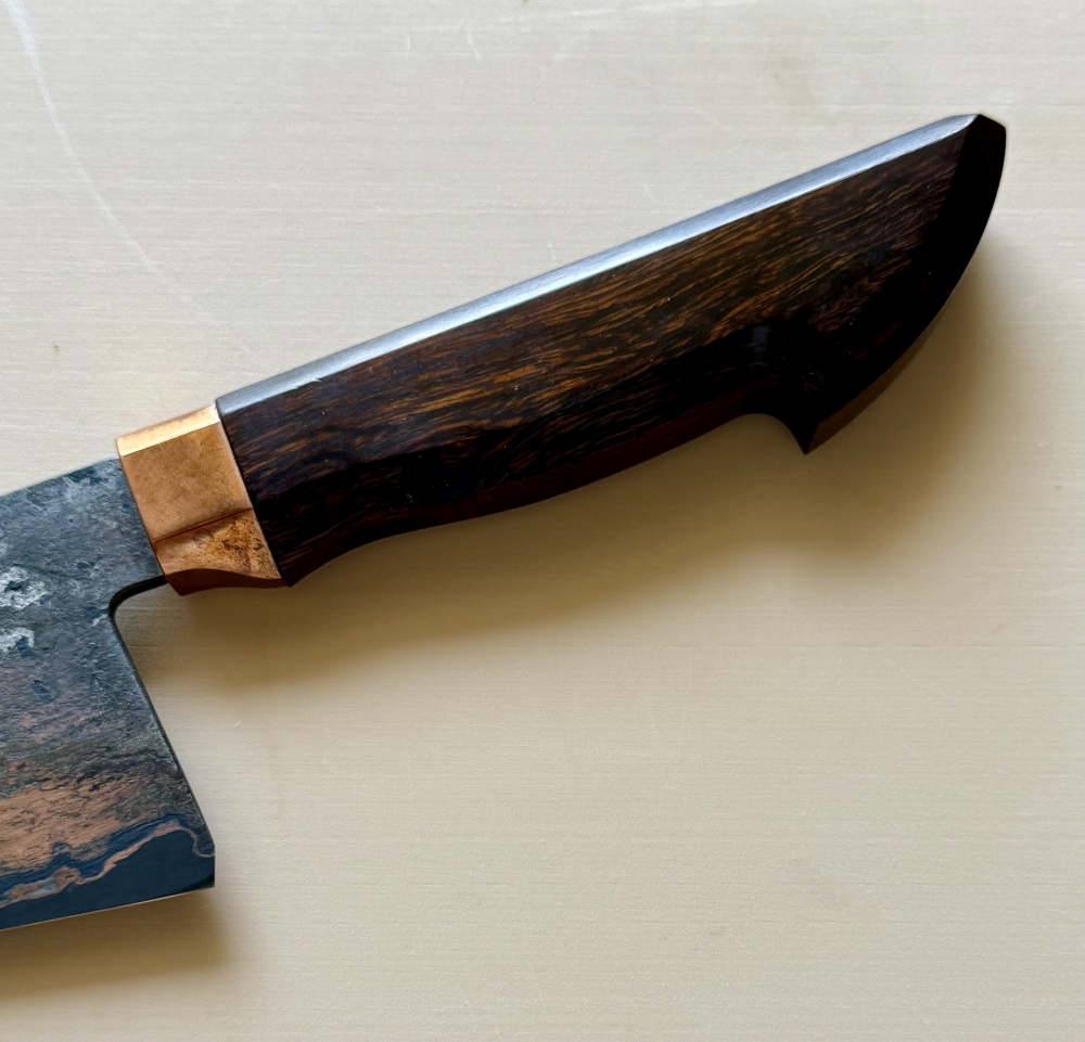 Nouko 252x65 wrought iron with copper gyuto