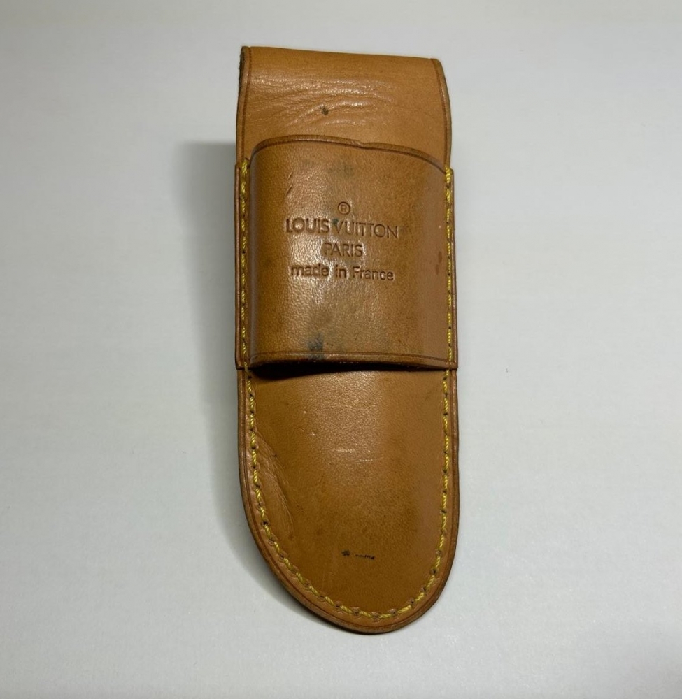 LOUIS VUITTON 1995 LV cup Sailing race POCKET KNIFE & LEATHER SHEATH Ltd Edition