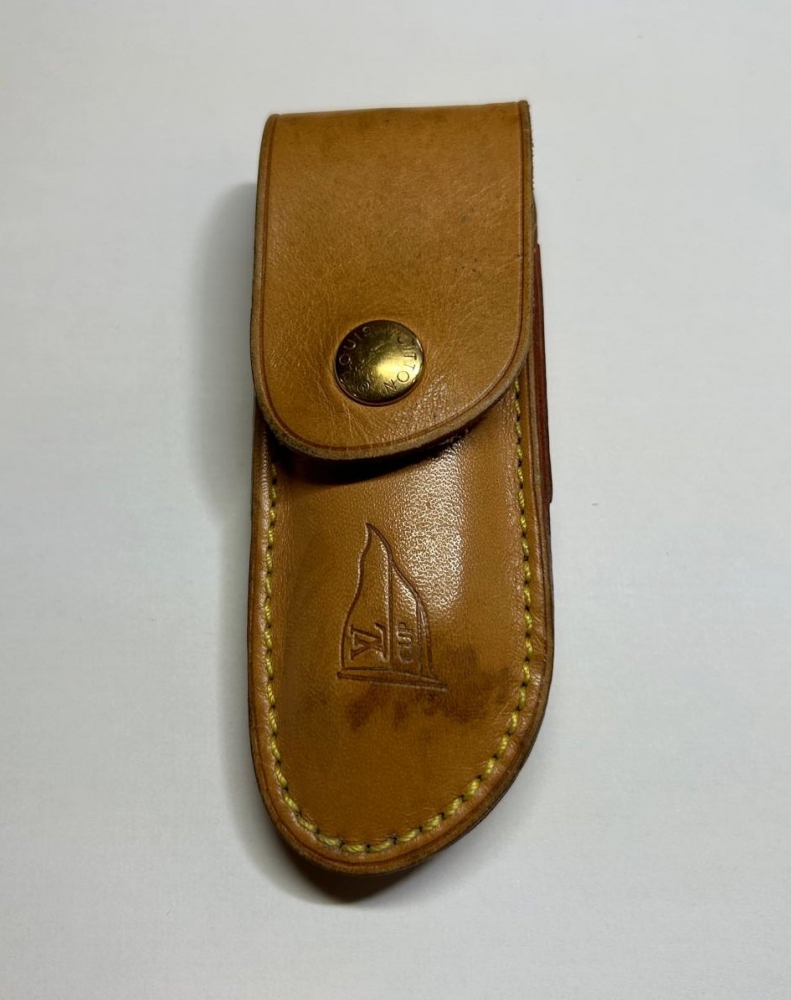 LOUIS VUITTON 1995 LV cup Sailing race POCKET KNIFE & LEATHER SHEATH Ltd Edition