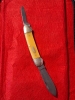 Vintage Klaas Kissing Crane Solingen Germany Hand Crafted Canoe Old Pocket Knife overall length 8\" handle 4\"