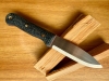 Bushcraft Knife. Scandi grind. Handcrafted. AEB-L Steel. 61 HRC Cryo. For Outdoor and Camping