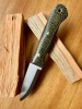 Bushcraft Knife. Scandi grind. Handcrafted. AEB-L Steel.  61 HRC Cryo.