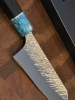 Yu Kurosaki SG2 FUJIN Japanese Bunka Knife 165mm Turquoise & Wenge Handle