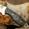 TACTICAL DC 53 Steel EDC Handmade Hunting Knife W Black Micarta Handle Genuine Cowhide Leather Sheath