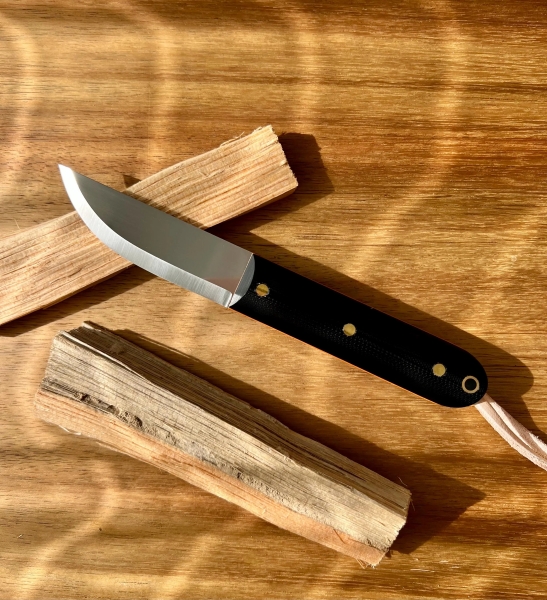 Bushcraft Puukko knife. N690. Skandi grind. Ideal knife for forest, bushcraft.